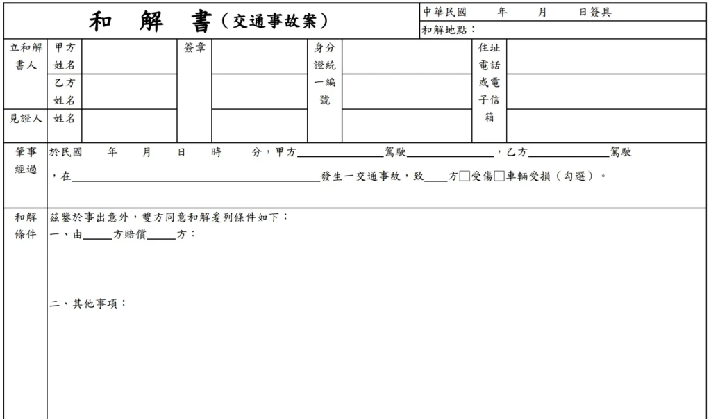 網路下載的和解書範本，反而成為爭訟的開始？
